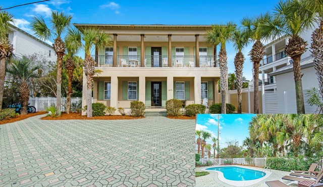 ⭐Gulf Views~Walk 2 Beach~PRIVATE Pool~Huge Balcony~Kiwi Grove