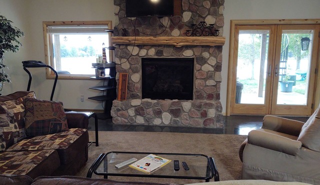Handicap accessible. Pets must be registered with VRBO, private drive to rental