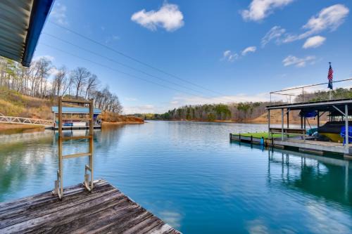 Home 11 Mi to Clemson: Lake-View Balcony & Dock!