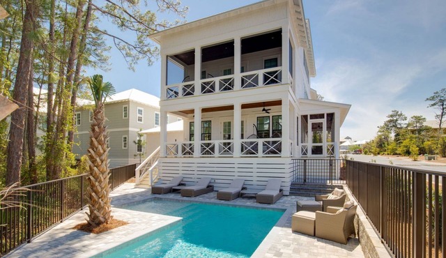 June Special "Cabana Cove" 30A Home, Private Pool, Golf Cart, Blue Mountain
