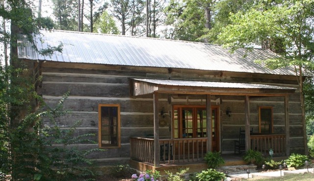 Looks Rustic But Luxury Awaits You at Two Cabins Lodge. Lakefront with pool.