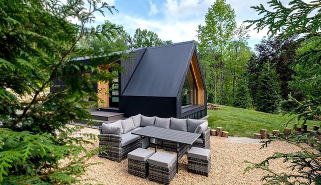 Luminous A-Frame Sanctuary near Pisgah National Forest in North Carolina