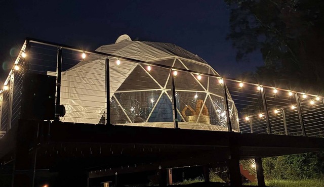 Naut on Call Geodome at The Edge—Unique Riverfront Glamping in Salt Lick, KY
