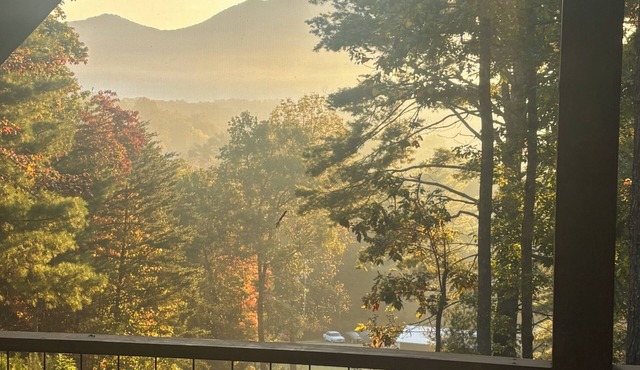 New cabin on its very own mountain ridge with amazing views and full privacy!