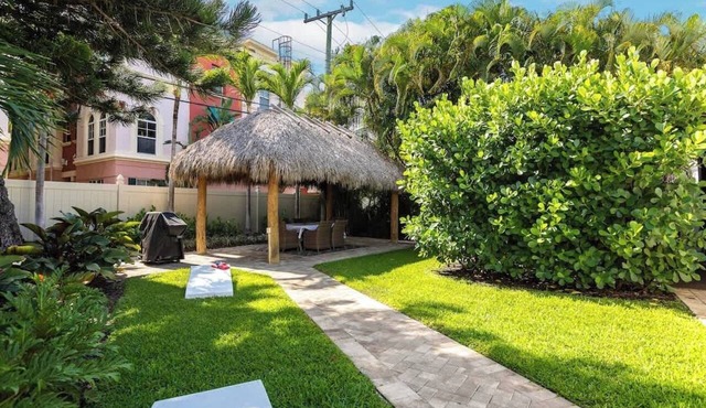 🐾No pet fee★ TIKI HUT ⛱️ 5 mins to Beach & Las Olas
