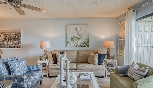 Ocean Bliss Cottage! Beach Club Villa with Canal Views - Short walk to Beach