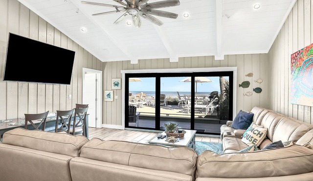 Oceanfront Escape w/Deck, Shared Pool & Serene Non-Driving Beach