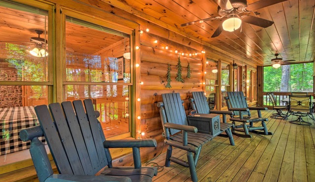 'pinot & Pine' Chic Log Cabin ~ 5 Mi to Blue Ridge