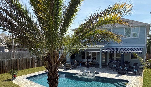 Relax in 3,000 sq ft, 4BR, 3BA coastal home 5 min from the beach.