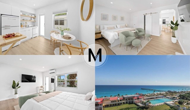 Retro Modern vibes ! King Bed Near beach ! Villa 9