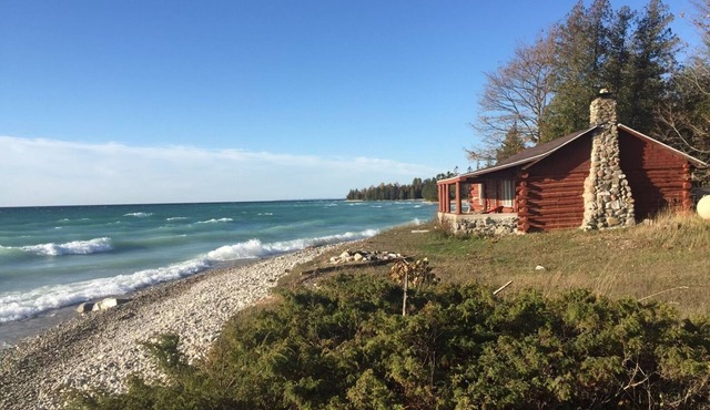 Rustic Authentic Michigan Log Cabin