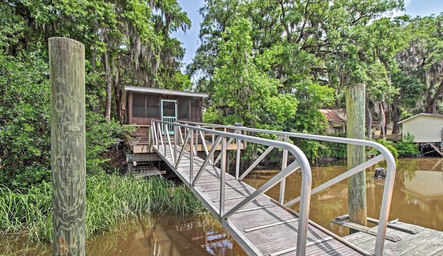 Rustic Midway Retreat w/ Deck & Creek Access!