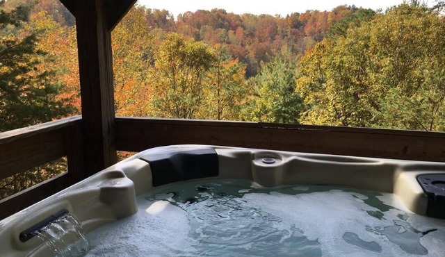 Secluded, Great View! Hot Tub, Wood Fireplace, Screened in Porch, Arcade Games.