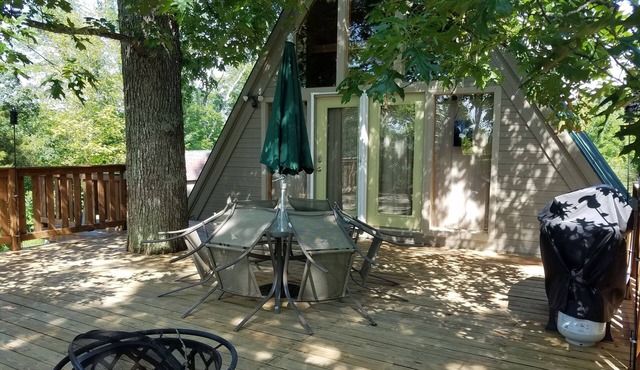 Serene Lakefront Retreat: View, Fireplace, Near Marina, Park, & Downtown Charm