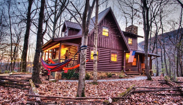 Sitting on 20 beautiful acres, totally secluded, Just 6 miles from Helen, GA!
