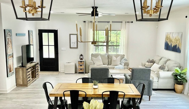 State Park Luxury. Stylish new home located only 2 minutes from the lake!