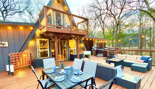 Stunning A-Frame | Hot Tub + Woods + Walk to Lake