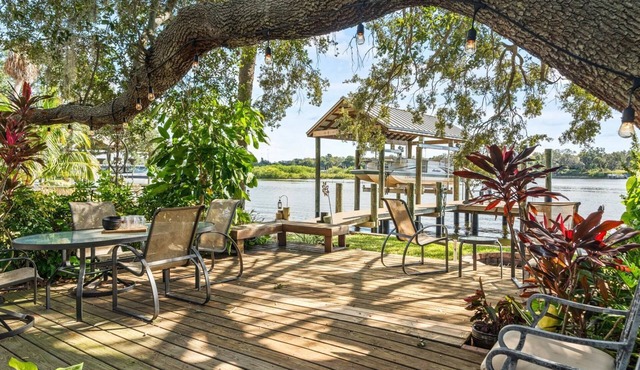 Stunning Inside and Out - Remodeled 3BR Riverfront Home with Hot Tub, Kayaks and Access to the Gulf