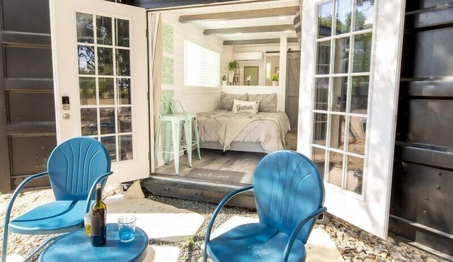The Container Retreat @ 290 Wine Trail #9 in Blanco County