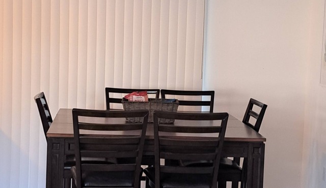 This cozy house is family and pet friendly.