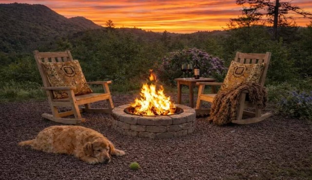Tiny House. Big Cal King Ancient Mtn Views, Fenced Yard, 2Plufl TV Lounge Loft