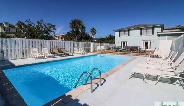 Tons of space, 8 bedrooms, private pool convenient beach access.