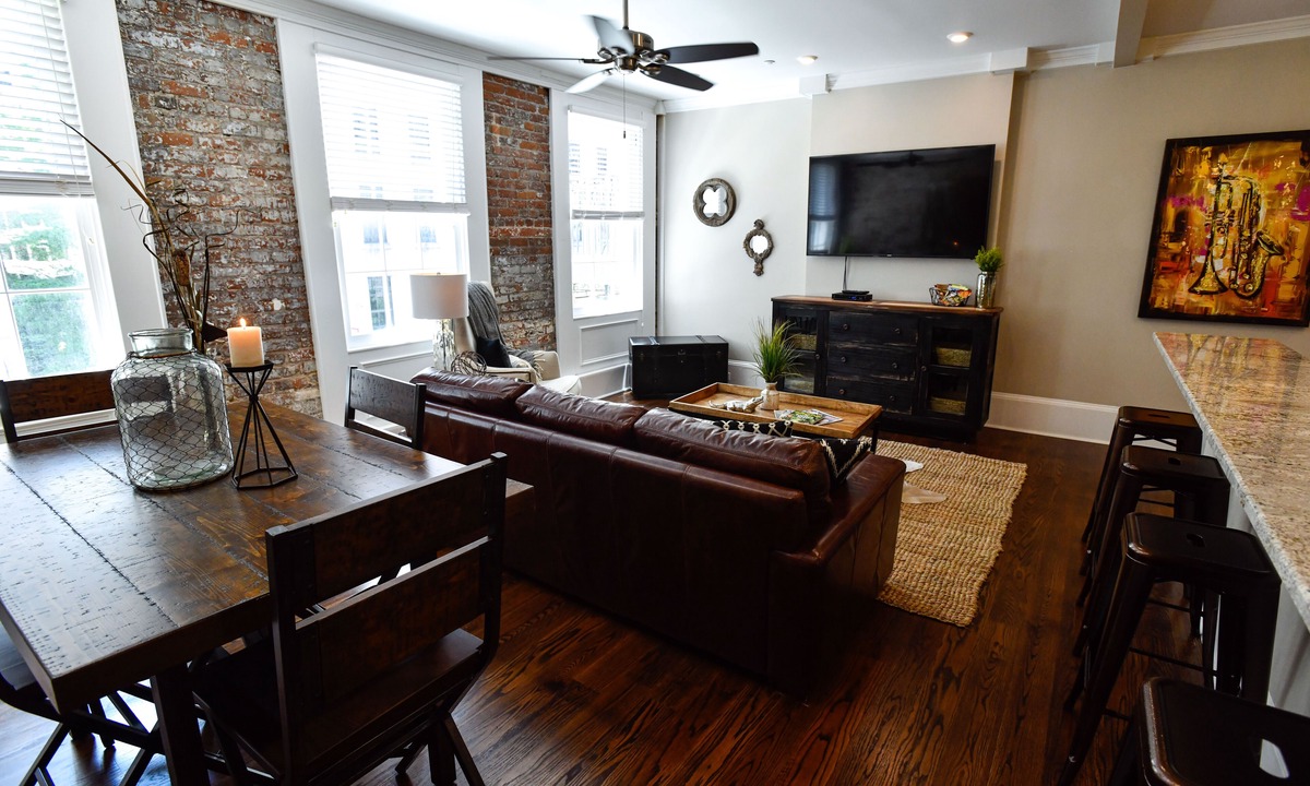 Central Business District Condo | Historic Charm Meets Modern Comfort: Condo in Historical Picayune Building