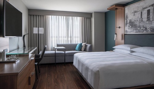Room, 1 King Bed with Sofa bed, City View (Hearing Accessible)