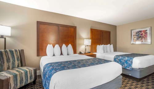 Standard Room, 2 Queen Beds, Non Smoking, Refrigerator & Microwave